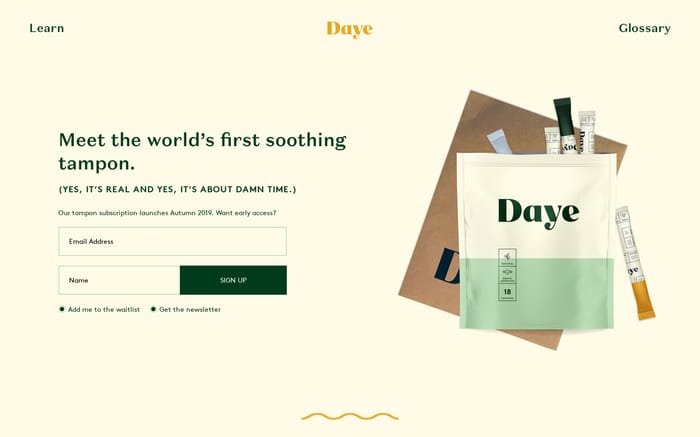 Daye website preview