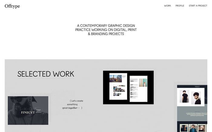 Offtype website preview