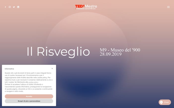 Il Risveglio / 28 Settembre 2019 / Museo M9 - TEDxMestre website preview