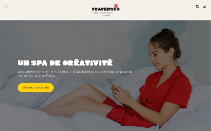 Traverses website preview
