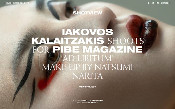 Shotview website preview