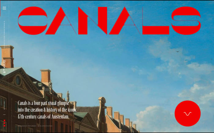 Canals Amsterdam website preview