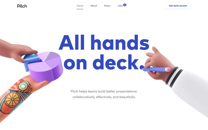 Pitch website preview