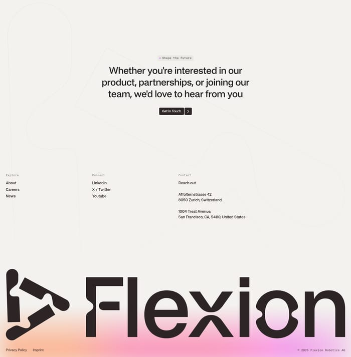 Footer preview