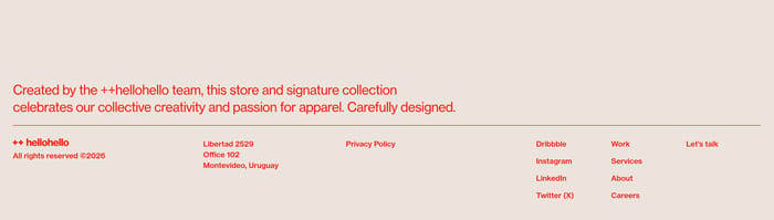 Footer preview