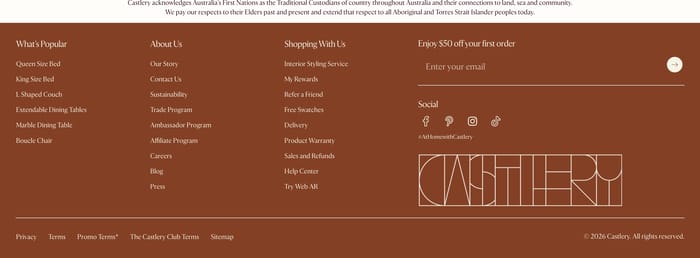 Footer preview