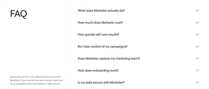 FAQ preview