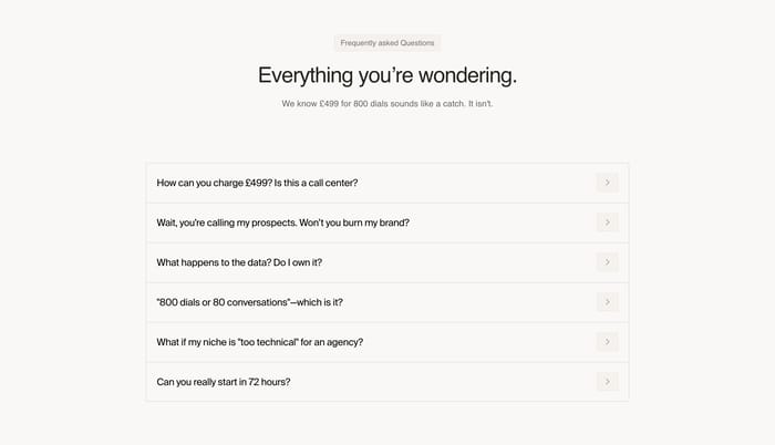 FAQ preview