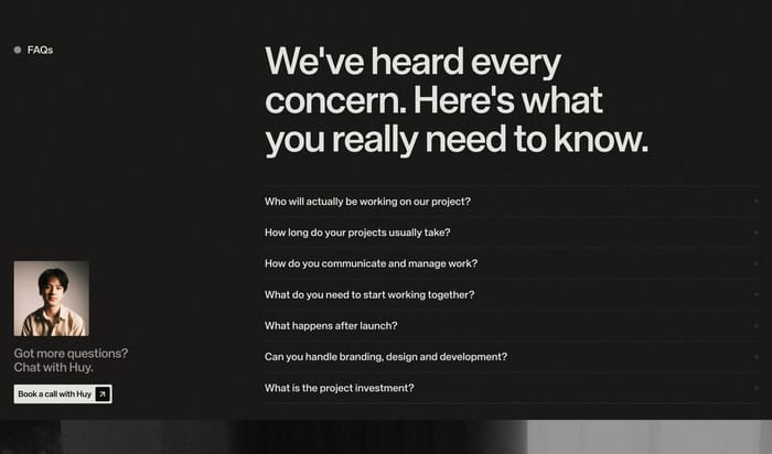 FAQ preview