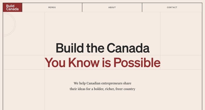 Build Canada section preview