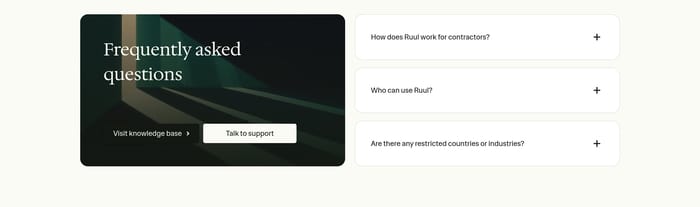 Ruul section preview
