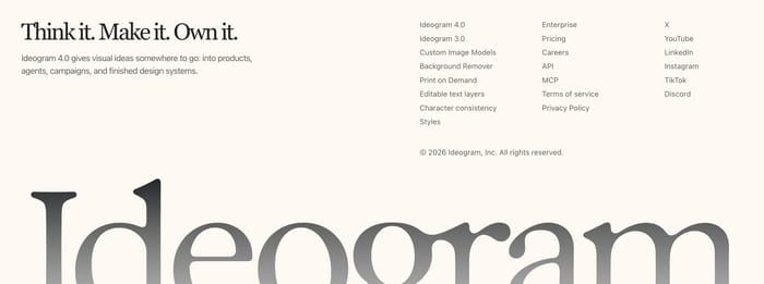 Footer preview