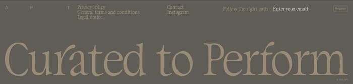 Footer preview