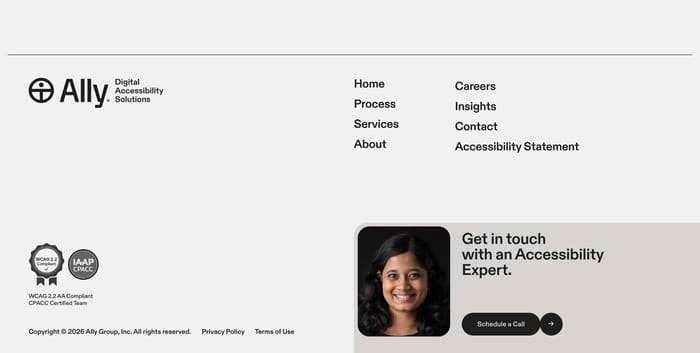 Footer preview