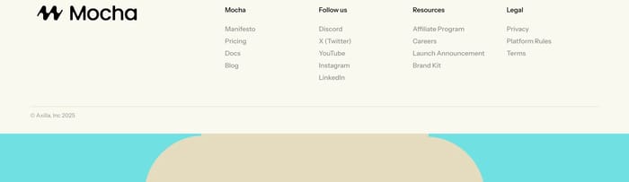 Mocha section preview