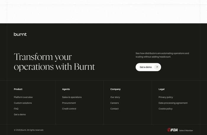 Burnt section preview