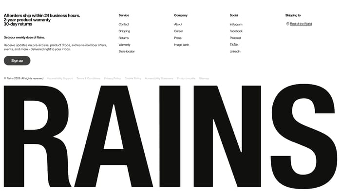Footer preview
