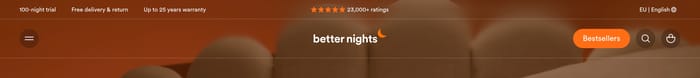 Better Nights section preview