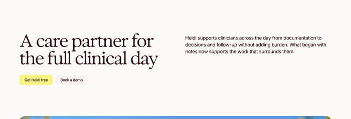 Heidi Health section preview
