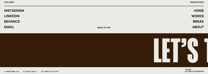 Footer preview