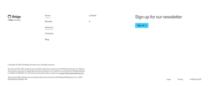 Footer preview