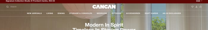 Cancan Furnishings section preview
