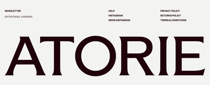 Footer preview
