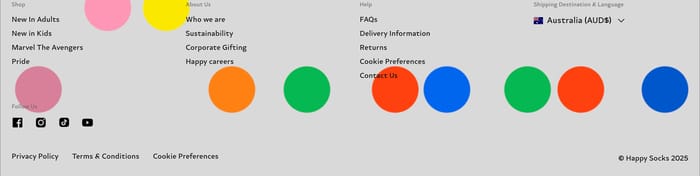 Footer preview