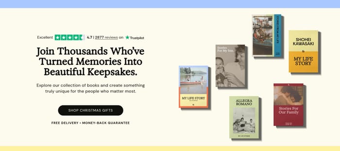 My Life In A Book section preview