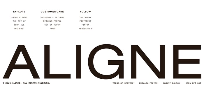 Footer preview