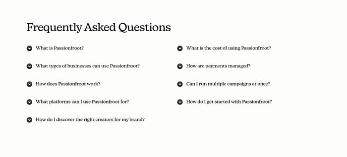 FAQ preview