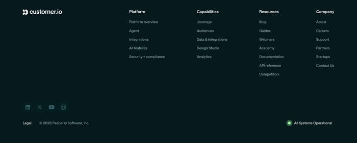 Footer preview