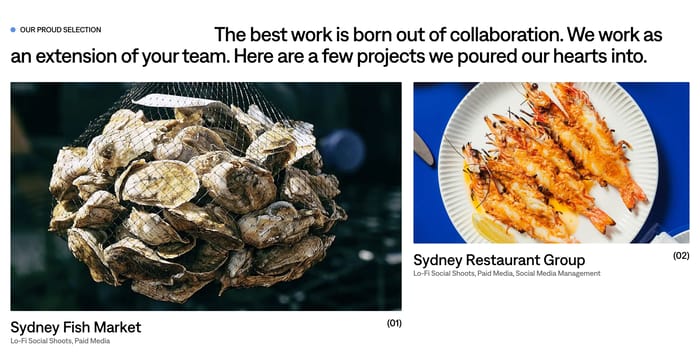 What Matters Agency section preview