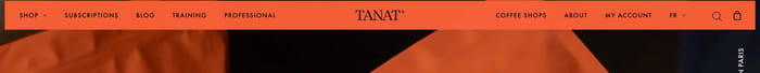 Tanat Coffee section preview