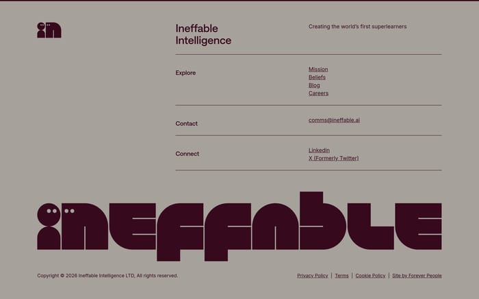 Ineffable Intelligence section preview