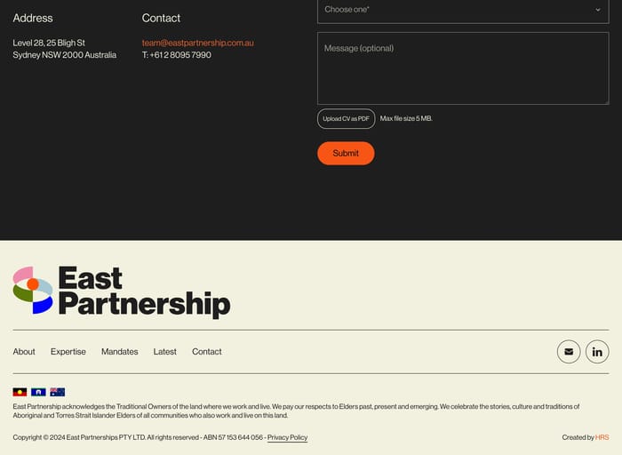 Footer preview