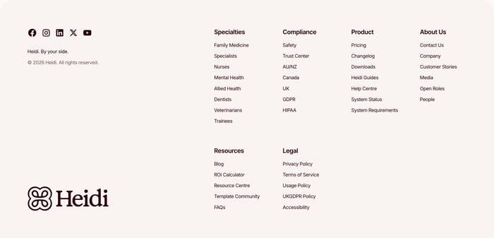 Heidi Health section preview