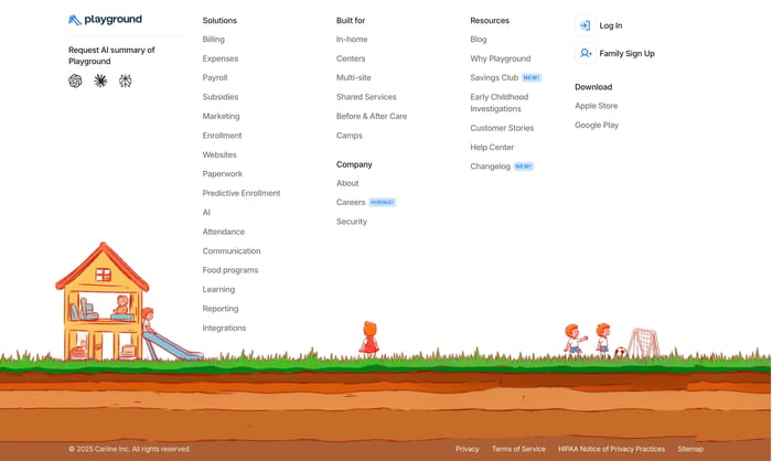 Footer preview