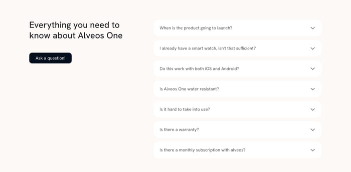 FAQ preview