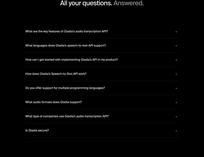 FAQ preview