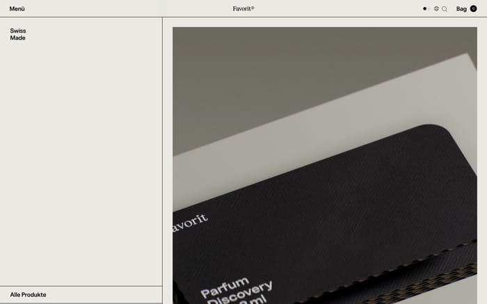 Favorit section preview