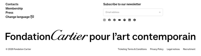 Fondation Cartier pour l’art contemporain section preview