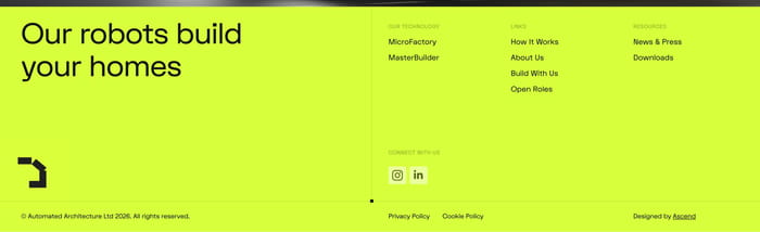 Footer preview