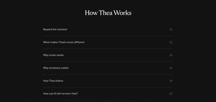 Thea section preview