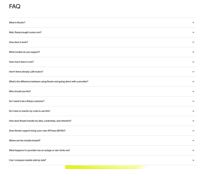 FAQ preview