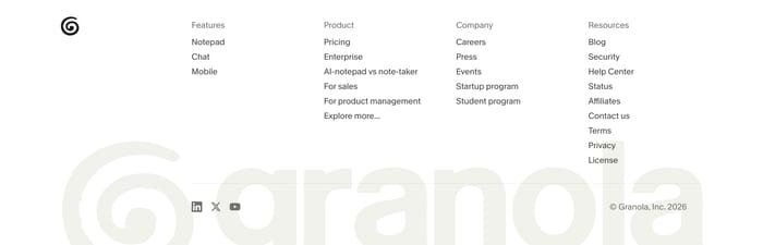 Granola section preview