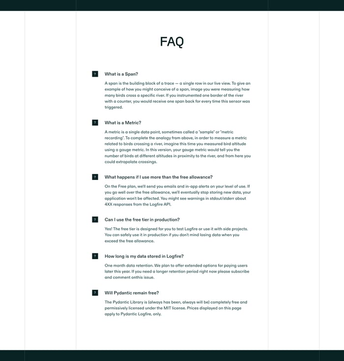 FAQ preview
