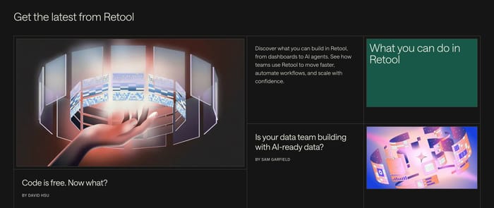 Retool section preview