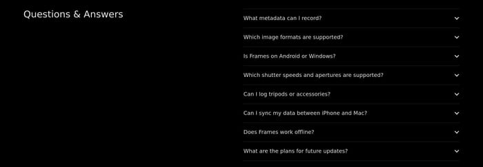 FAQ preview