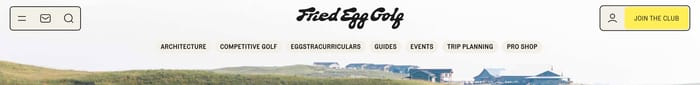 Fried Egg Golf section preview
